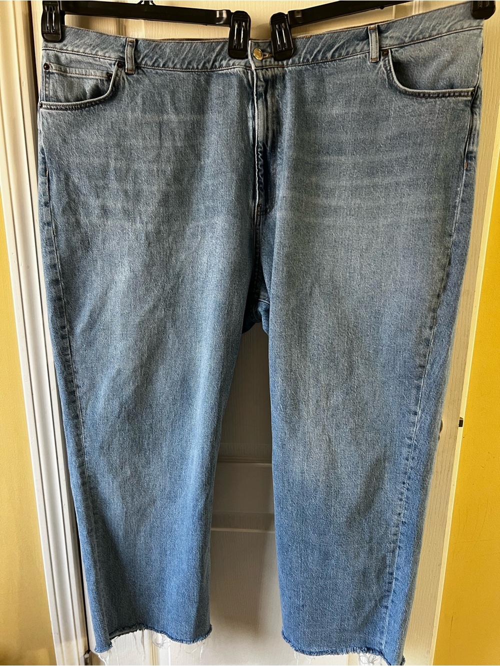 ASOS Curve Light Blue Ankle Crop Jeans 24